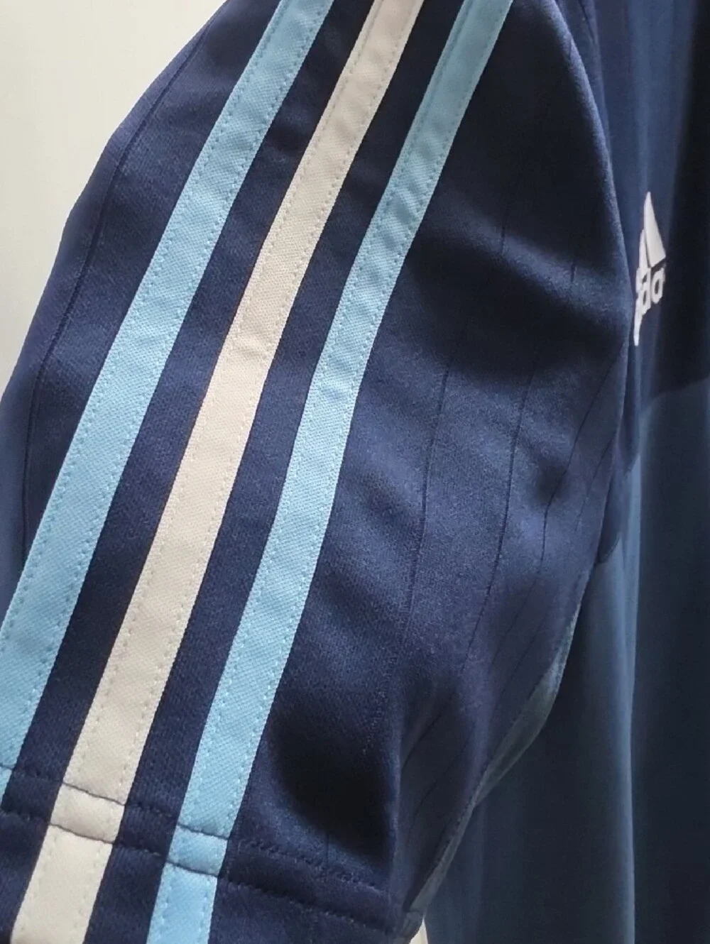 adidas Navy and Light Blue Argentina Training Jersey